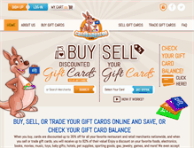 Tablet Screenshot of cardkangaroo.com